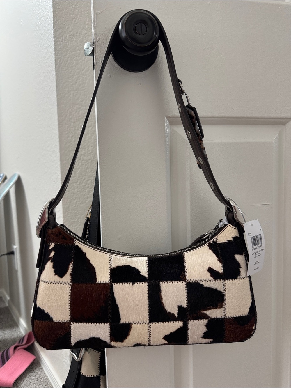 Coachtopia Cow Print Shoulder Bag - Picture 5 of 6